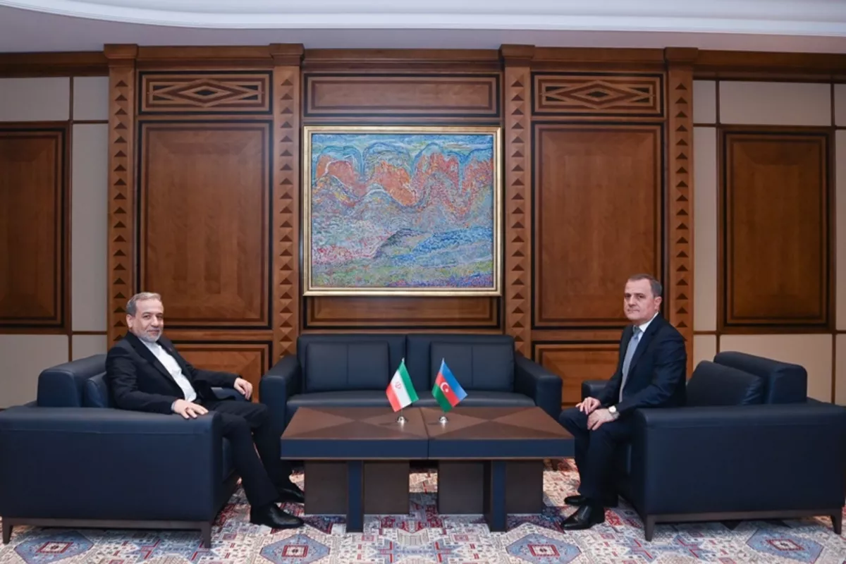 Azerbaijani FM Bayramov Meets Iranian Counterpart in Baku