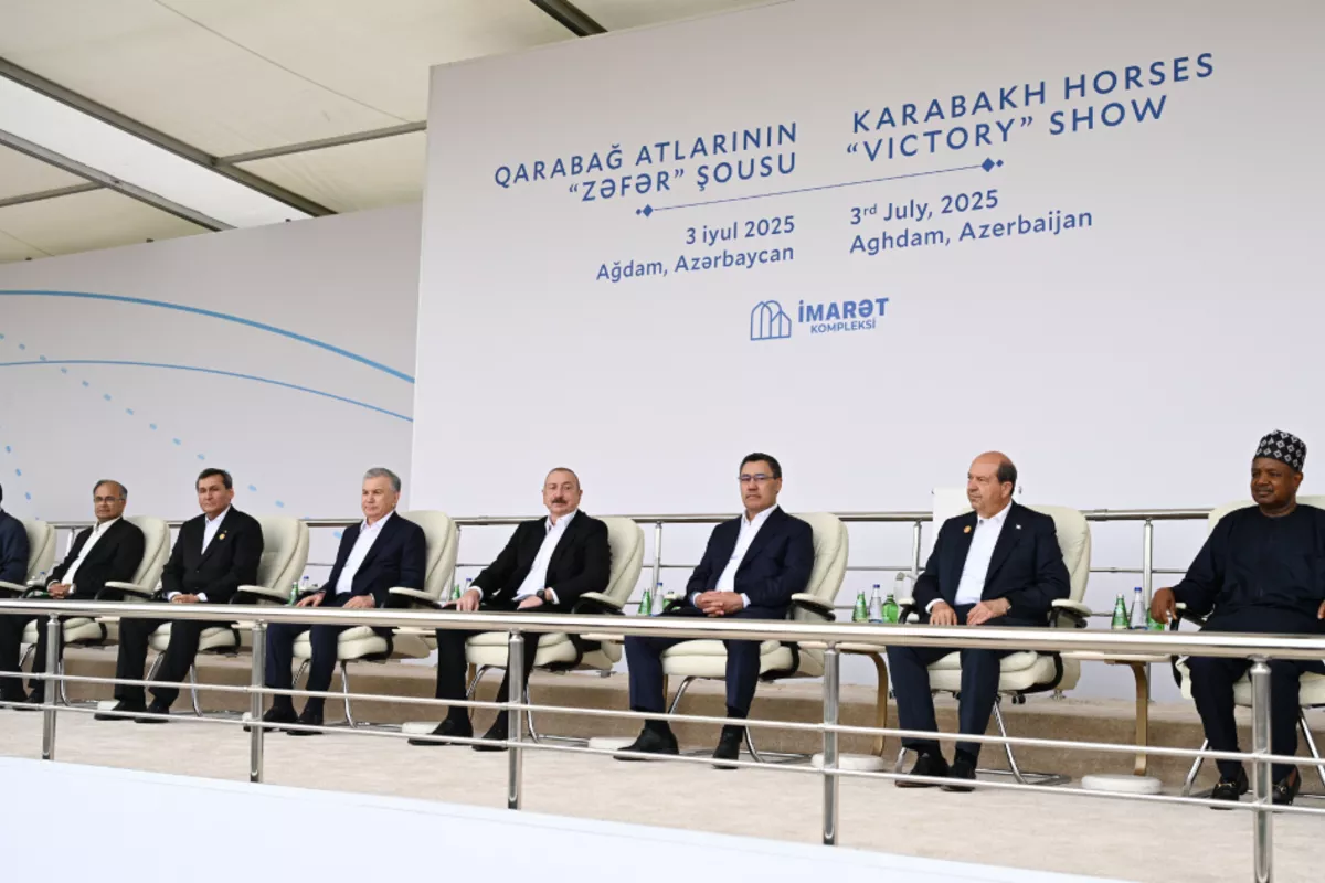 ECO Summit Participants Watch “Victory” Show of Karabakh Horses at Aghdam’s “Imarat” Complex