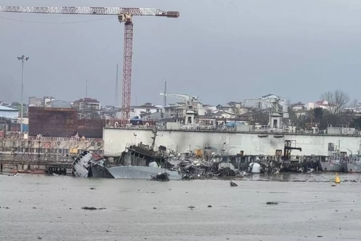Images Reveal Iranian Missile Vessels Destroyed at a Caspian Sea Port
