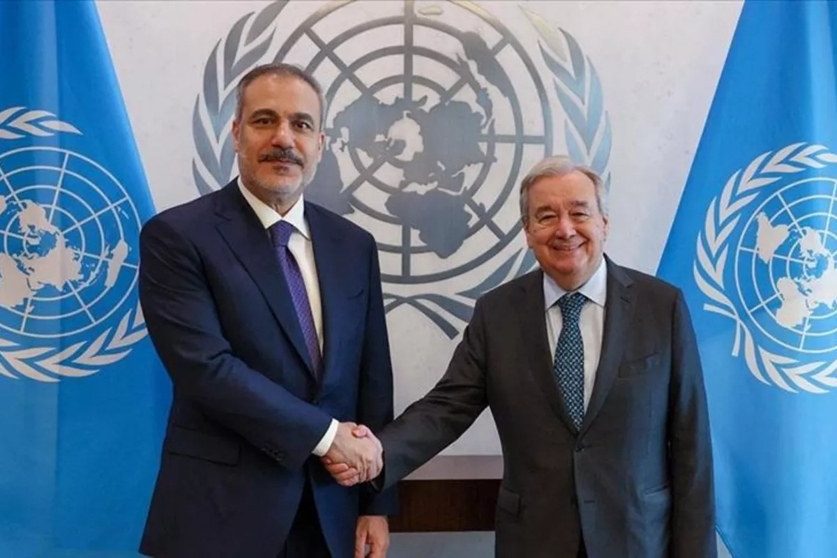 Turkish FM Meets with UN Chief in New York