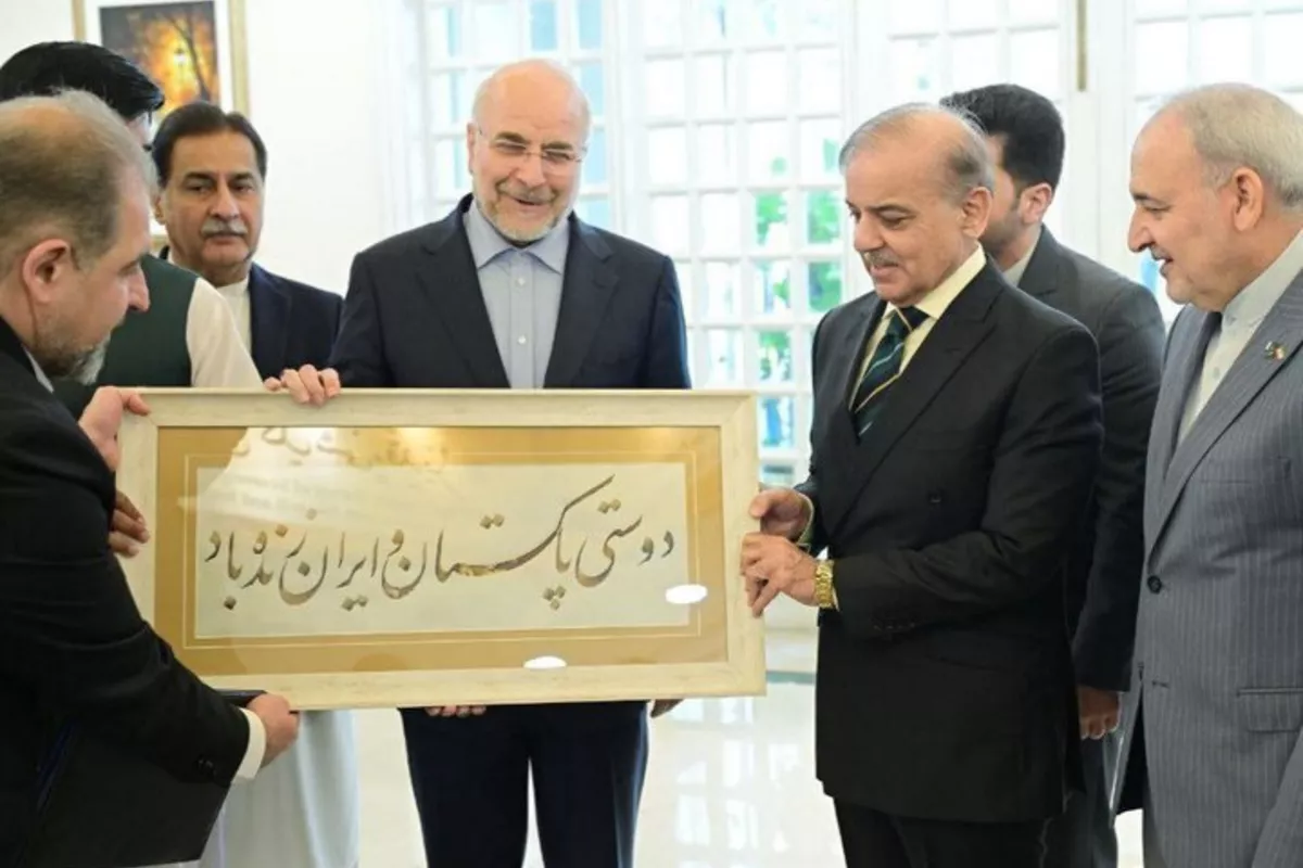 Iranian Parliament Speaker Meets Pakistan PM in Islamabad