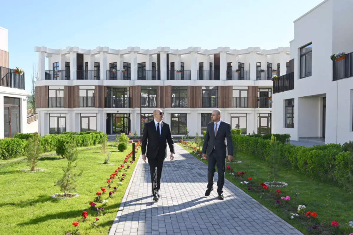 Azerbaijani President Inaugurates First Residential Complex in Zangilan