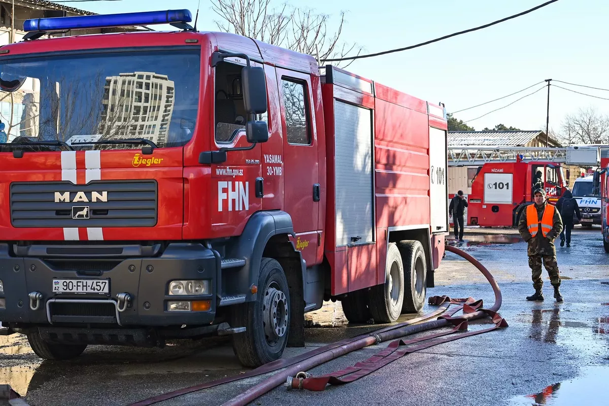 Fire Erupts at Warehouse in Rustavi Near Georgia's Tbilisi