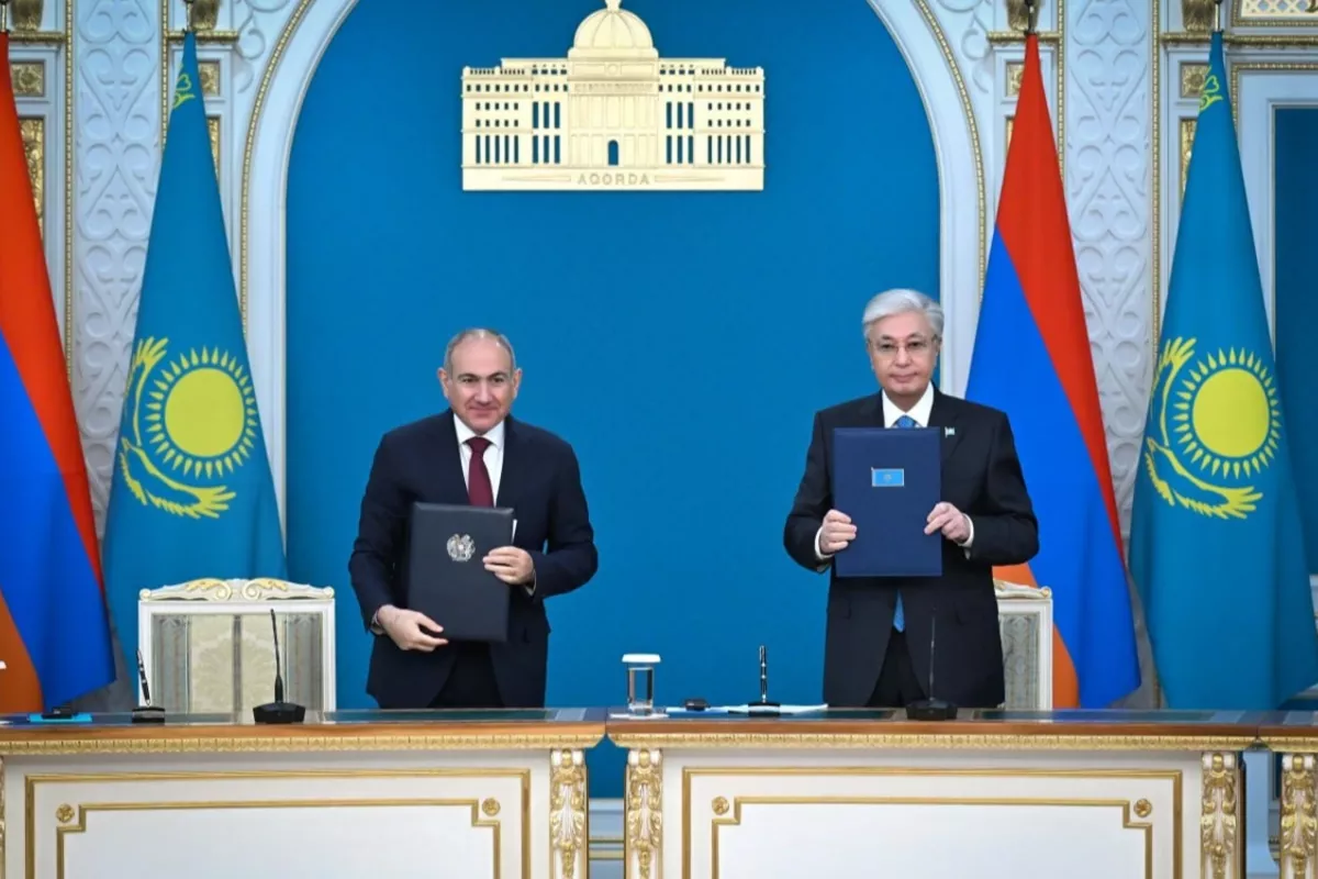 Kazakh President and Armenian Prime Minister Issue Joint Statement