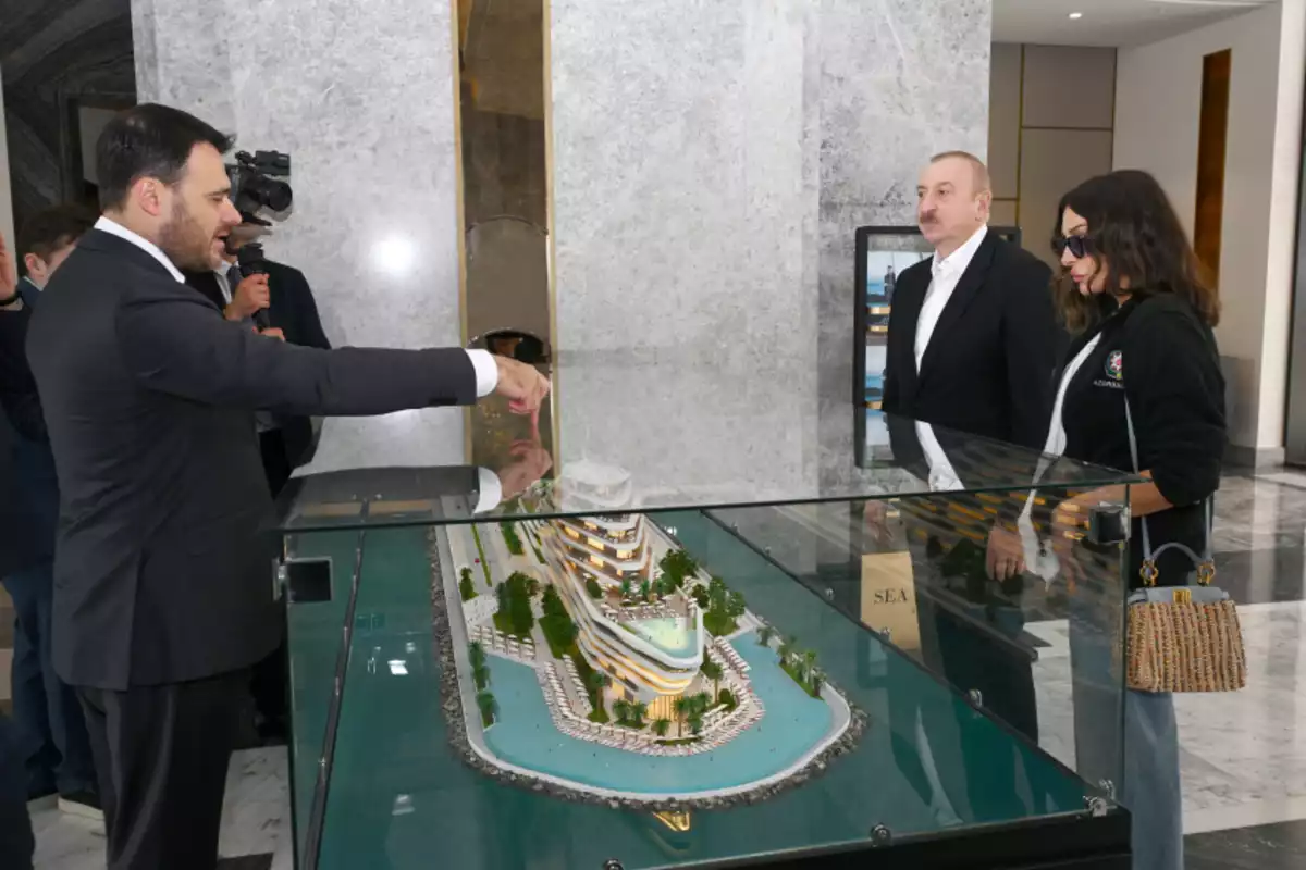 Azerbaijani President and First Lady Inspect Ongoing Projects at Sea Breeze Resort