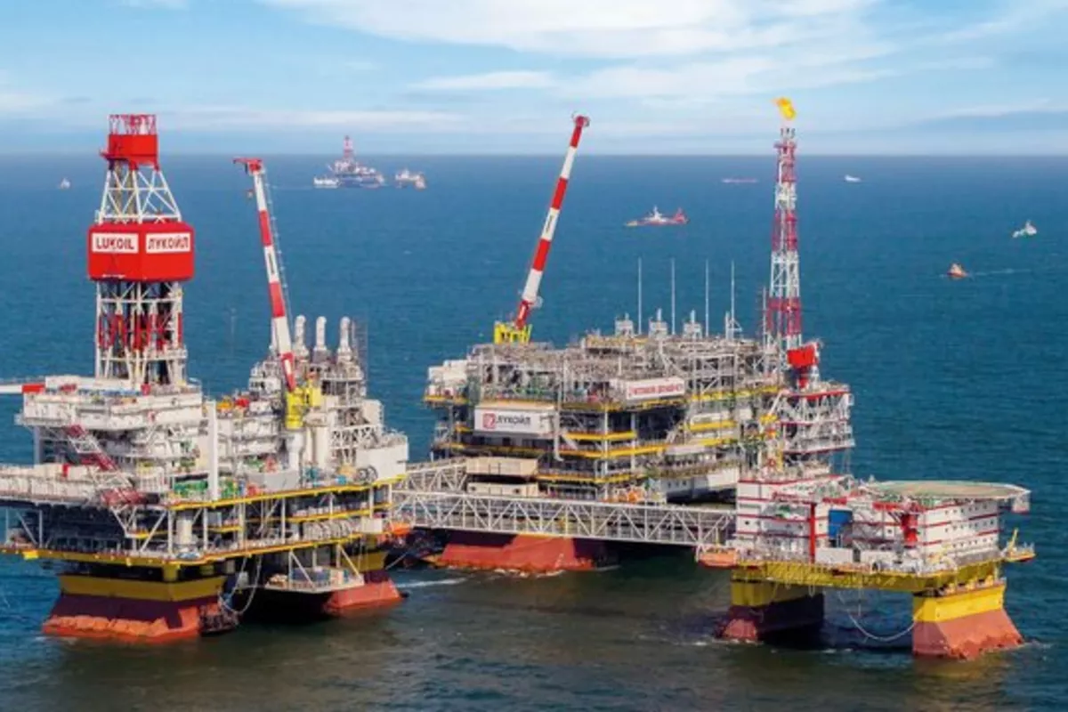 Ukraine Strikes Oil Platform in Russia’s Caspian Sector