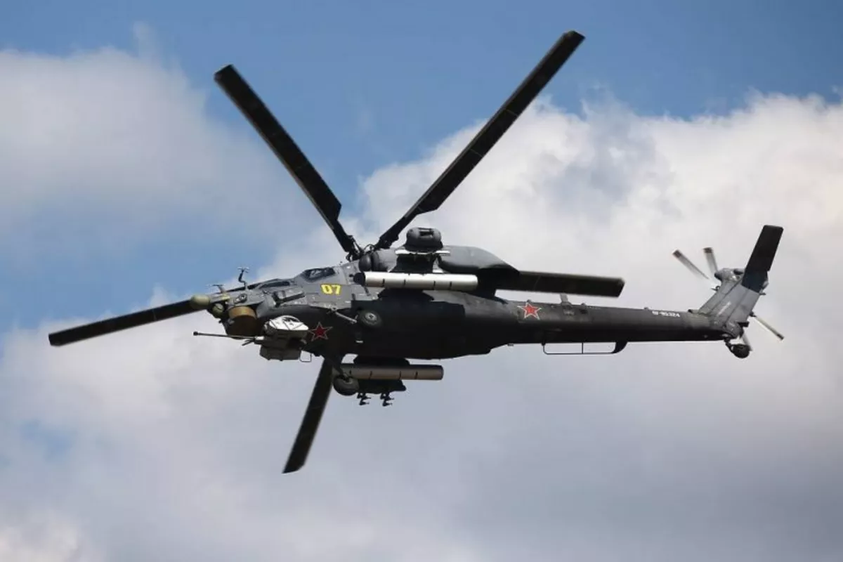 Ukrainian FPV Drone Takes Down Russian Mi-28 Helicopter in Precision Strike