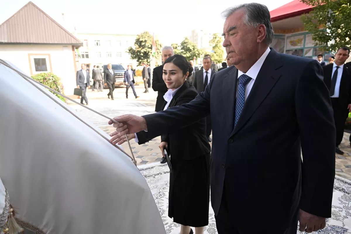 Tajik Leader Reviews Progress, Opens New Facilities in Fayzobod
