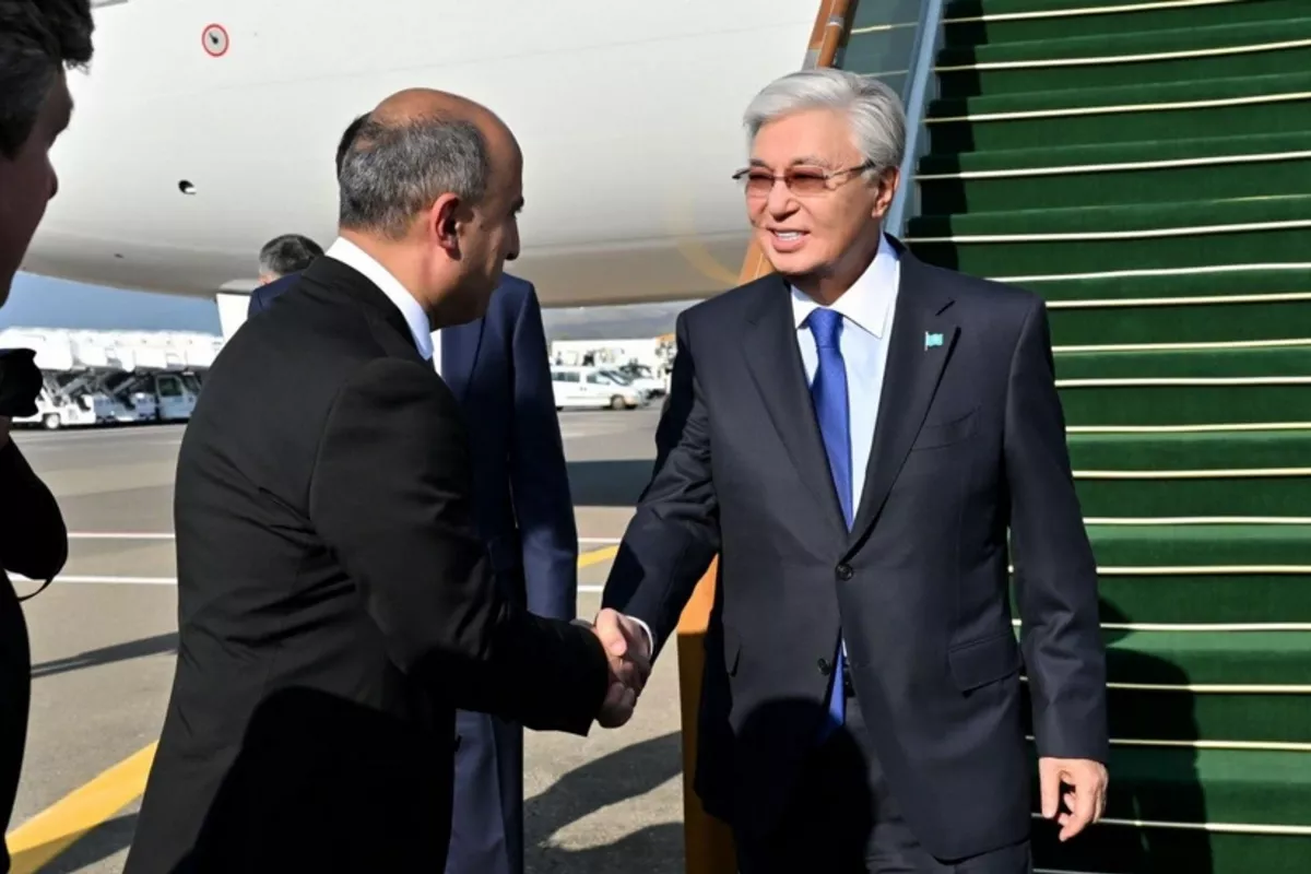 Kazakh President Arrives in Azerbaijan's Gabala for Organization of Turkic States' Summit