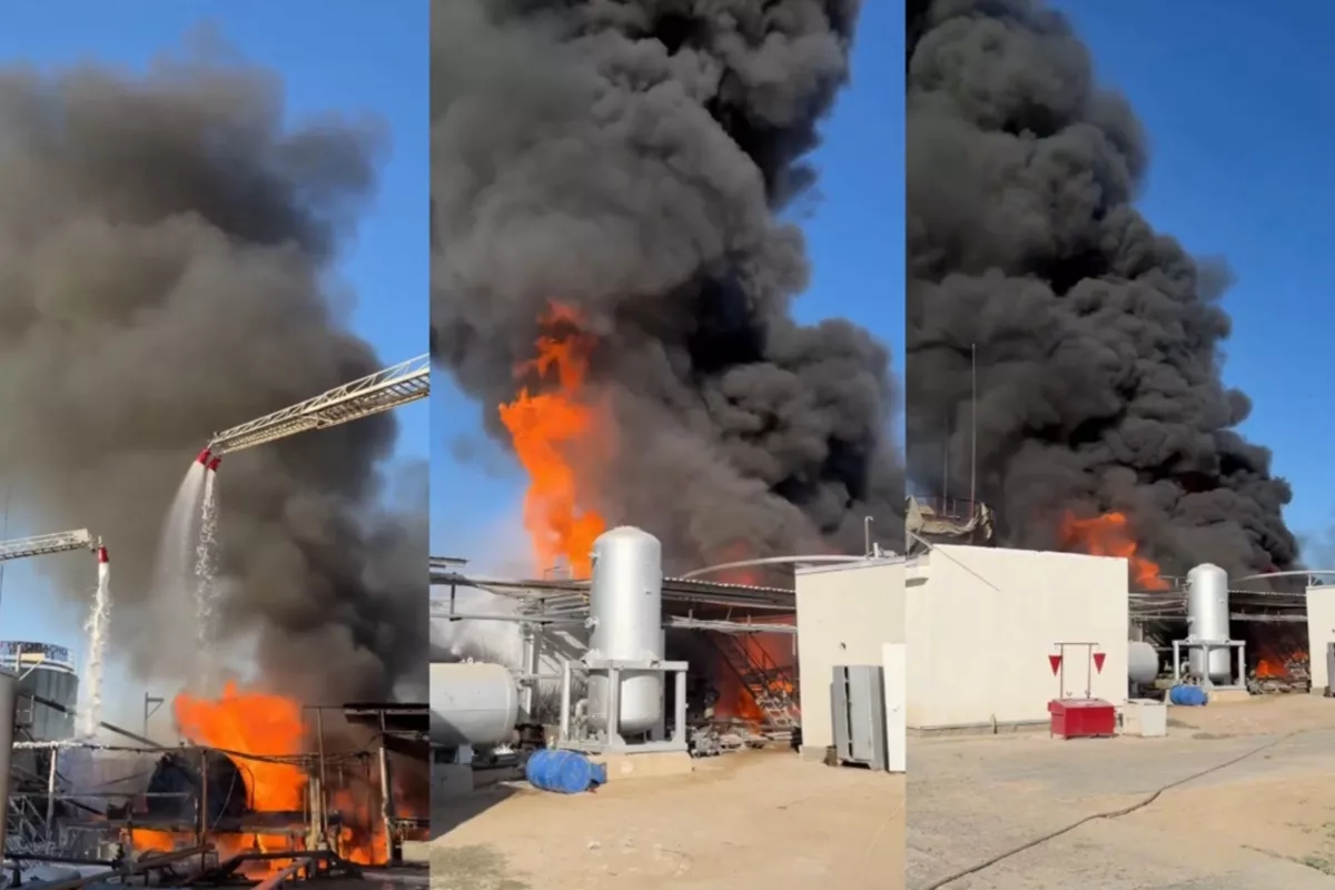 Firefighters Prevent Disaster After Blaze Erupts at Kazakhstan's Kyzylorda Refinery