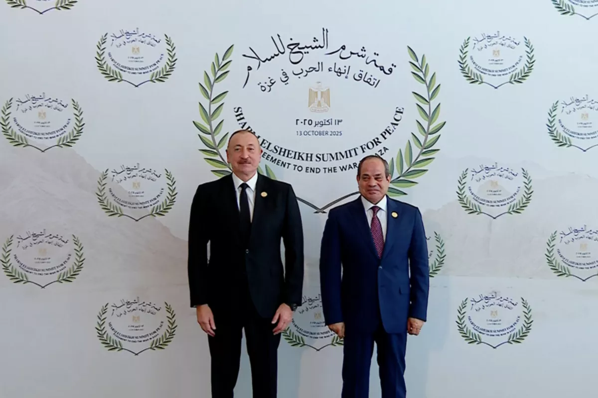 President Ilham Aliyev Takes Part in Middle East Peace Summi
