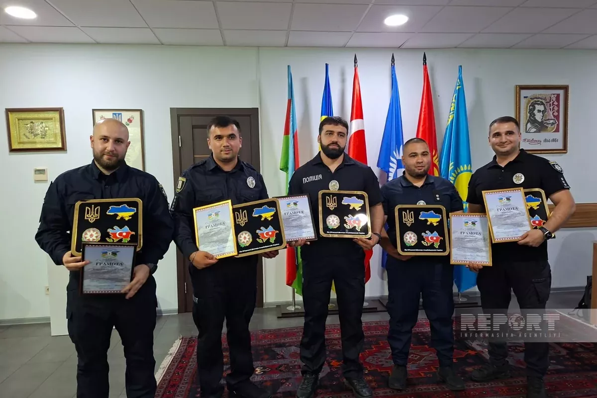 Azerbaijani Officers in Ukraine’s Police Awarded in Kyiv