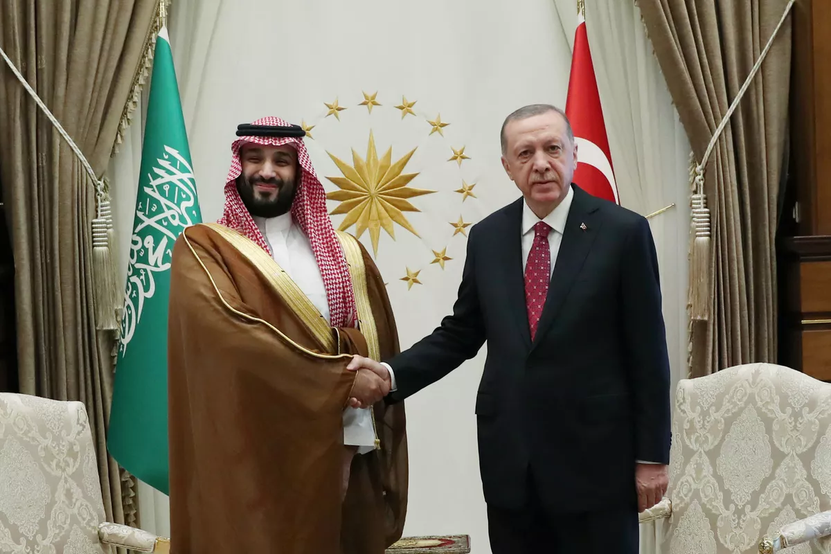 Turkish President, Saudi Crown Prince Discuss Regional Security, Gaza Peace