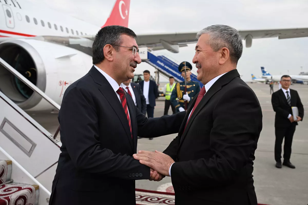 Vice President of Türkiye Arrives in Kyrgyzstan for Official Visit