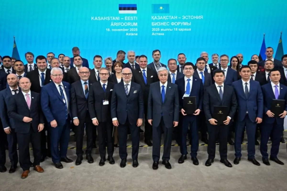 Kazakh, Estonian Presidents Highlight New Opportunities at Astana Business Forum