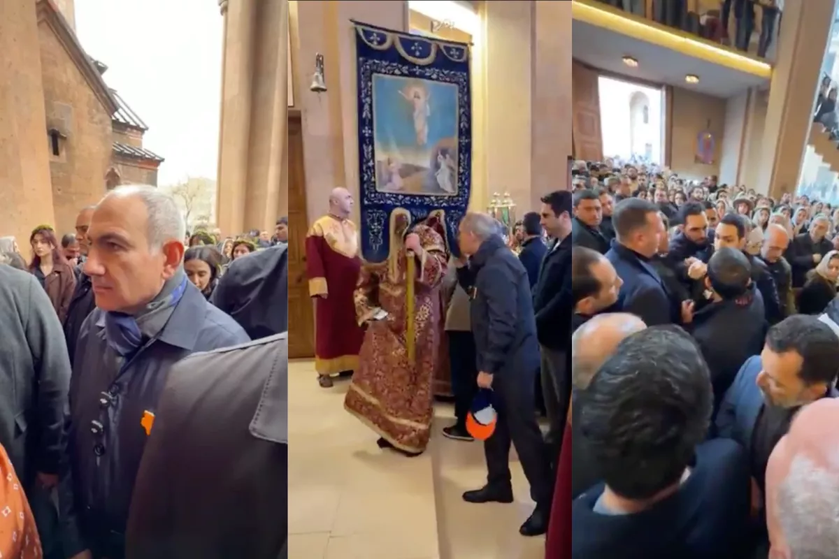 Three Arrested for Attempted Attack on Pashinyan in Church