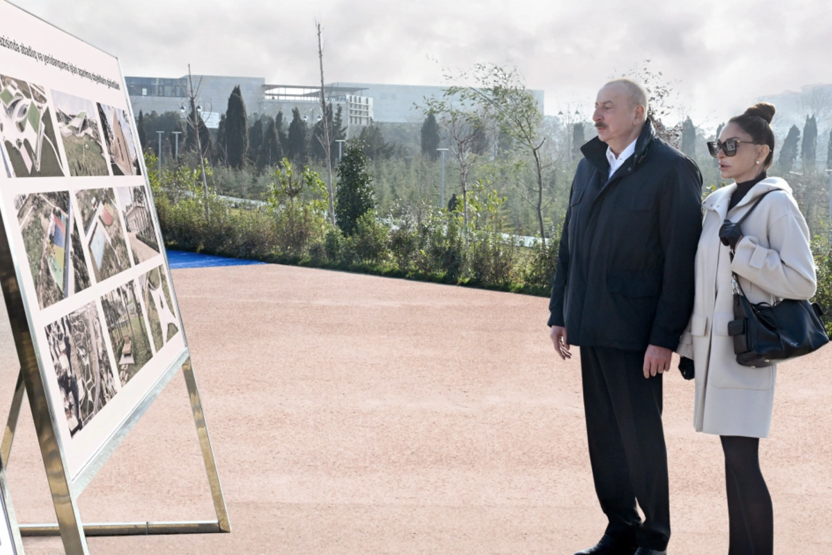President Ilham Aliyev Attends Inauguration of New Park in Baku