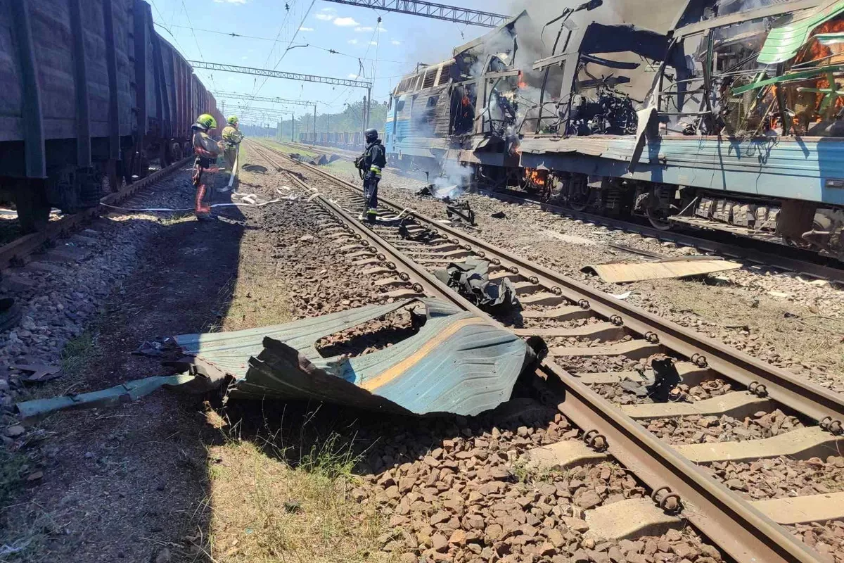 Russia Targets Train with Double Strike in Zaporizhzhia Oblast