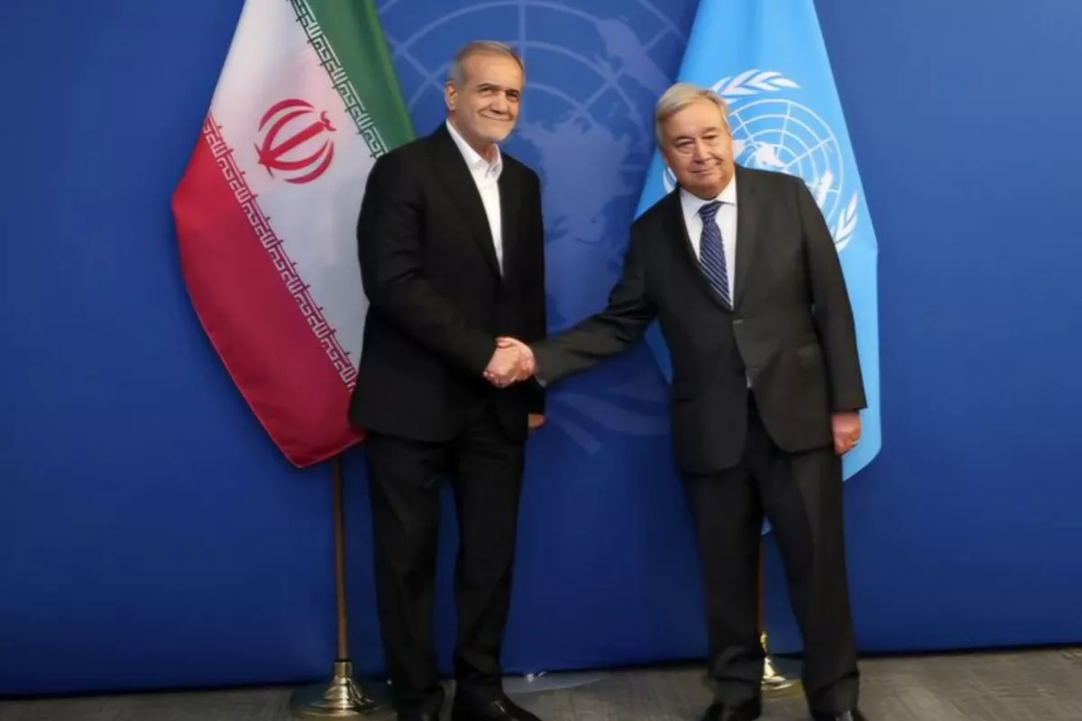 Pezeshkian Meets UN Secretary General in New York