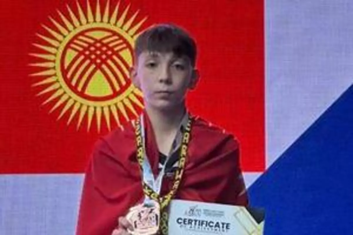 Kyrgyz Taekwondo Athlete Clinches Bronze at Asian Cadet Taekwondo Championships