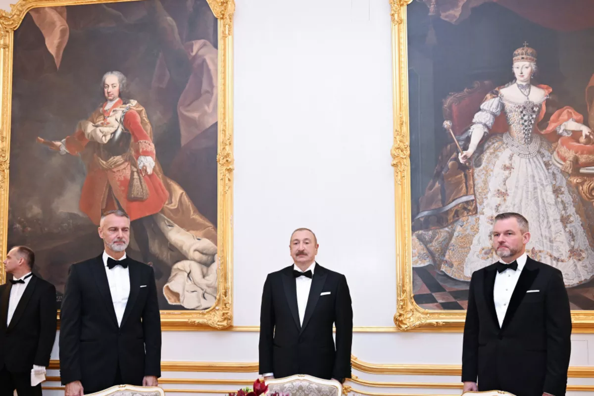 Banquet Held in Bratislava in Honor of President Aliyev