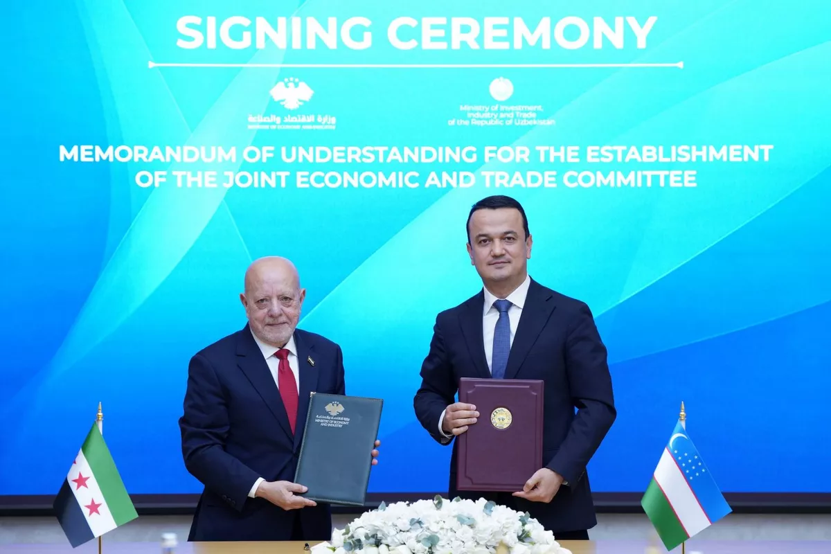 Uzbekistan, Syria Agree on Roadmap to Enhance Economic Cooperation