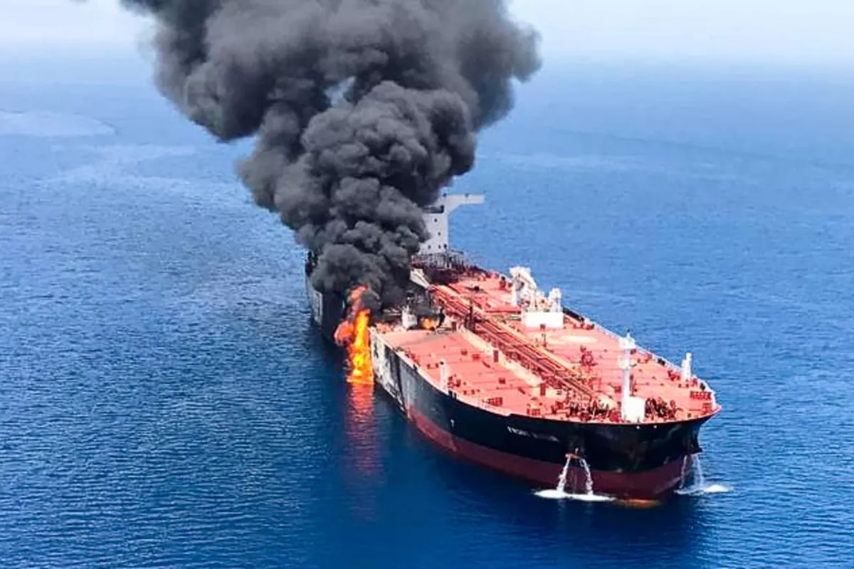 Iran’s IRGC Strikes Oil Tanker in Strait of Hormuz