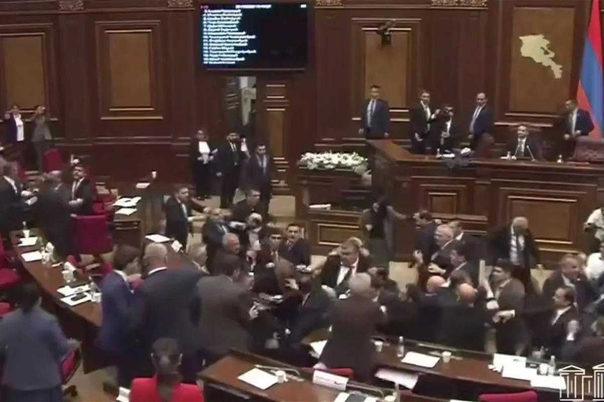 Brawl Erupts Between Armenian Government and Opposition MPs in Parliament - VIDEO