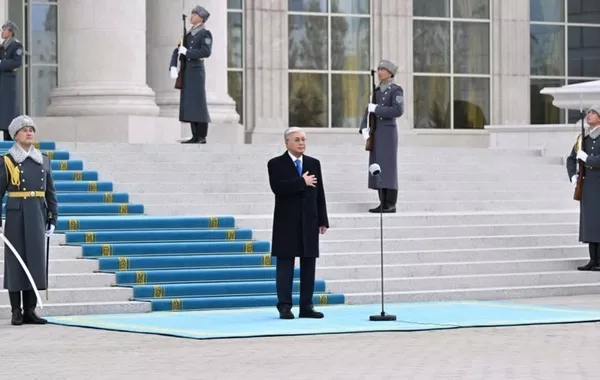 Kazakh President Participates in State Flag Raising Ceremony