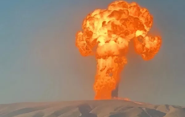 Powerful Mud Volcano Erupts in Gobustan, Azerbaijan