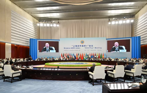 Azerbaijani President Delivers Key Speech At SCO Plus Summit In China