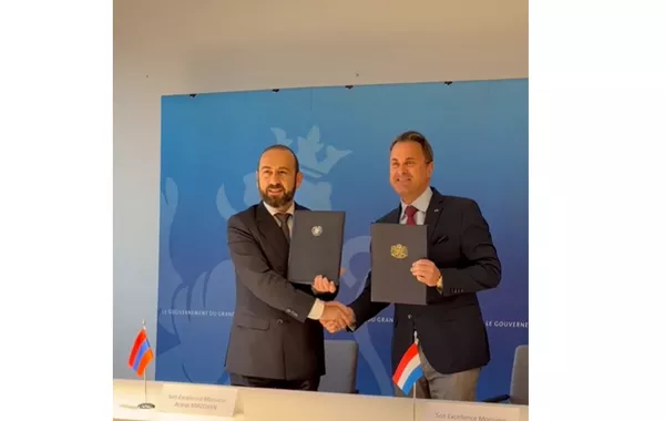 Armenia, Luxembourg Ink Strategic Partnership Declaration