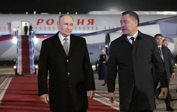 Putin Arrives in Kyrgyzstan for State Visit and SCO Summit