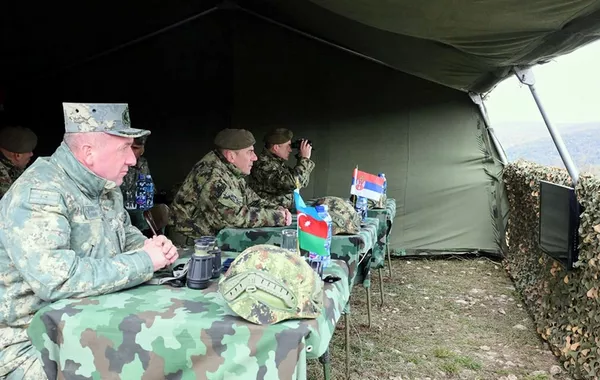 Azerbaijani and Serbian Artillery Units Conduct Joint Tactical Exercise