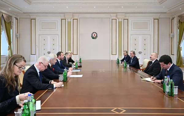 President Ilham Aliyev Welcomes Estonia's Foreign Minister