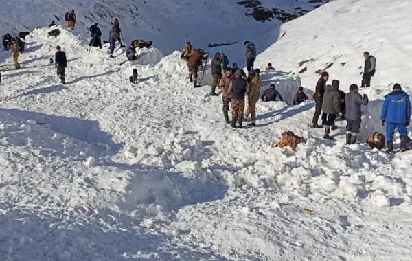 Rescuers Search for Man Missing in Avalanche in Kyrgyzstan