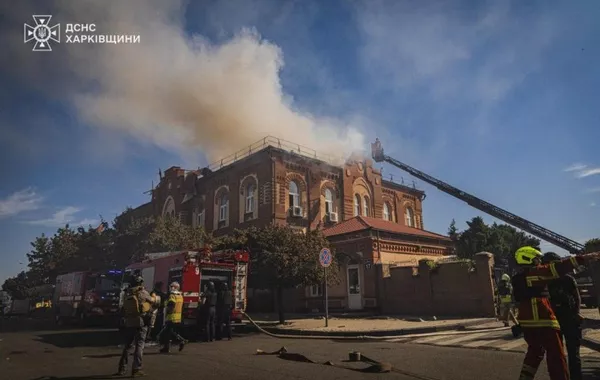 Russian Drone Attack Hits Central Kharkiv, Damages University, Injures Civilians