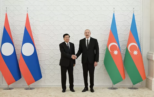Azerbaijan Hosts Official Welcome Ceremony for Lao President