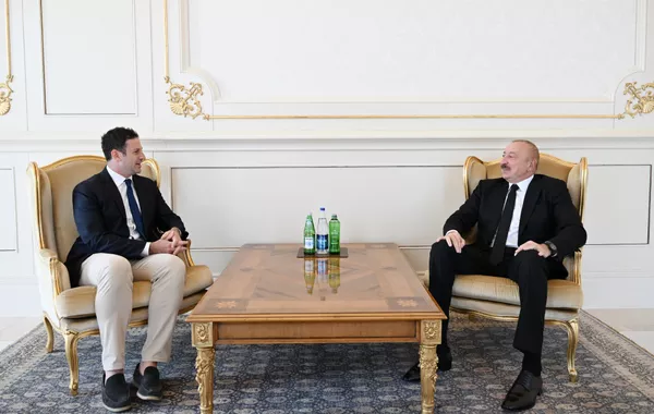 President Ilham Aliyev Welcomes President of Global Affairs at Goldman Sachs Group Inc