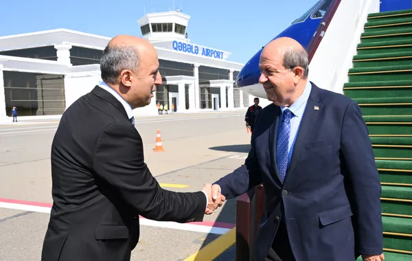 President of Turkish Republic of Northern Cyprus Arrives in Azerbaijan