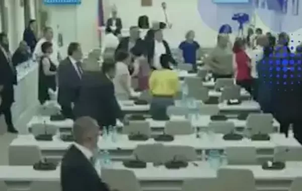 Scuffle Erupts at Armenia's Yerevan City Council - VIDEO