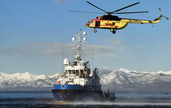Four Missing After Russian Vessel Catches Fire Off Kamchatka