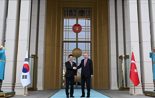 Turkish President Erdogan Welcomes S. Korean Counterpart in Ankara