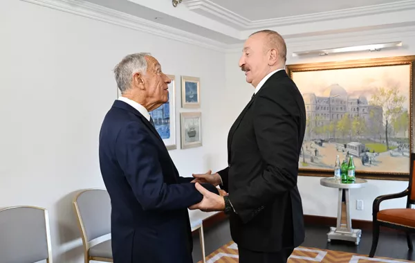 Azerbaijani, Portuguese Presidents Meet in New York