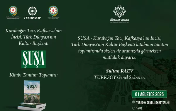 Ankara to Host Shusha Book Presentation