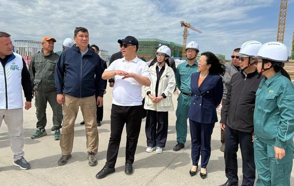 President Japarov Visits Construction Site of Waste Incineration Plant in Bishkek