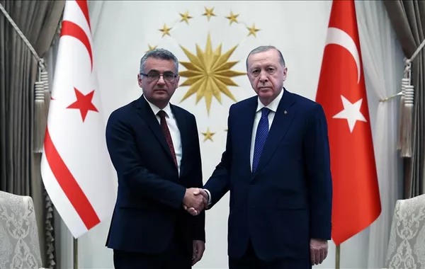Erdogan Welcomes Newly Elected TRNC President in Ankara