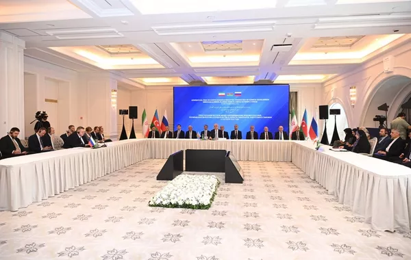 Azerbaijan, Russia, Iran Kick Off Trilateral Government Meeting in Baku