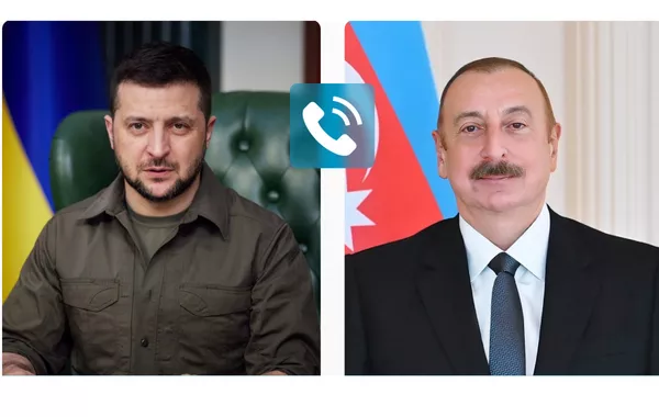 Azerbaijani, Ukrainian Presidents Hail Positive Dynamics in Bilateral Ties in Phone Call