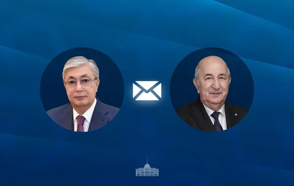 Kazakh President extends Revolution Day Greetings to Algerian Counterpart